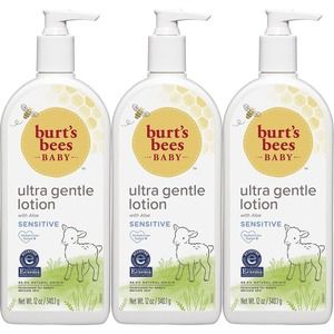 Burt's Bees Baby Ultra Gentle Lotion for Sensitive Skin - 12 Ounce (Pack of 3)
